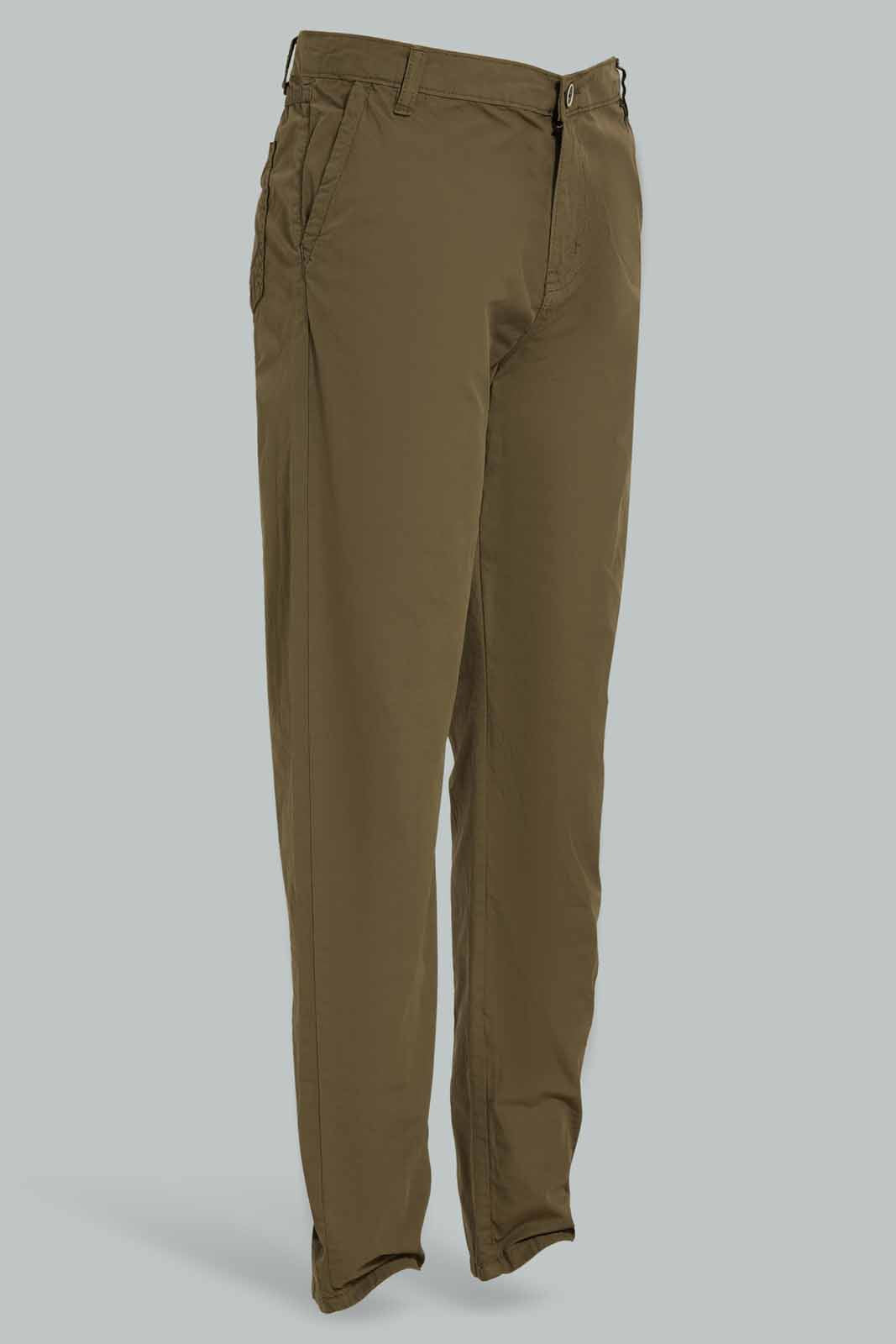 Redtag-Olive-Chino-Trouser-BSR-Trousers,-Category:Trousers,-Colour:Dark-Green,-Deals:Sale,-Filter:Senior-Boys-(8-to-14-Yrs),-PPE,-S22C,-Sale-BSR-APL,-Section:Boys-(0-to-14Yrs)-Senior-Boys-9 to 14 Years