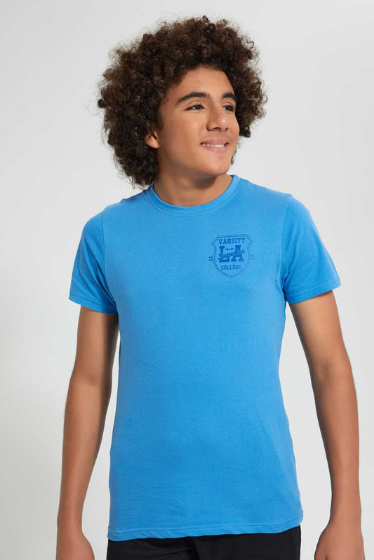 Redtag-Assorted-2-Pc-Pack-T-Shirt-Plain-Senior-Boys-9 to 14 Years