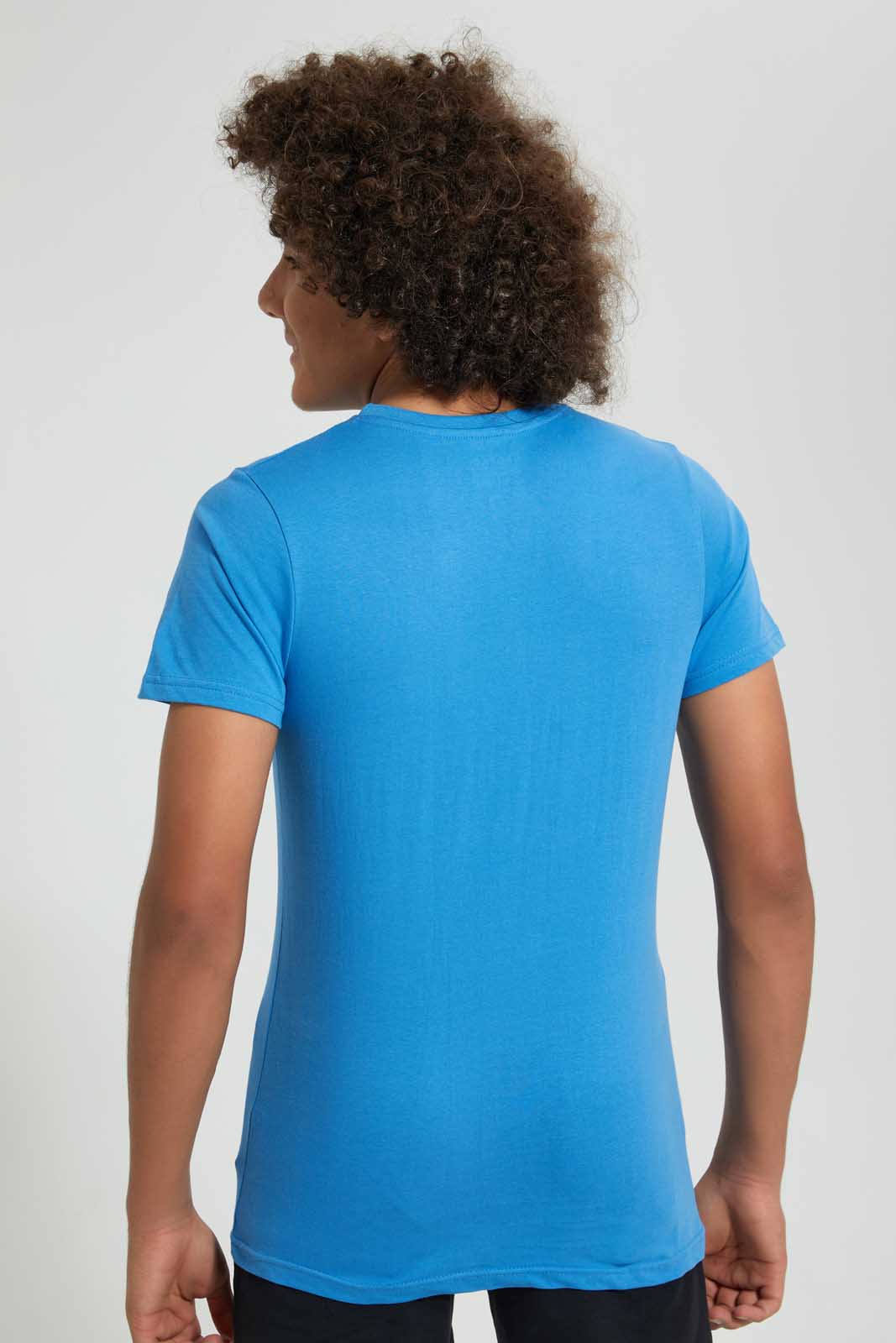 Redtag-Assorted-2-Pc-Pack-T-Shirt-Plain-Senior-Boys-9 to 14 Years