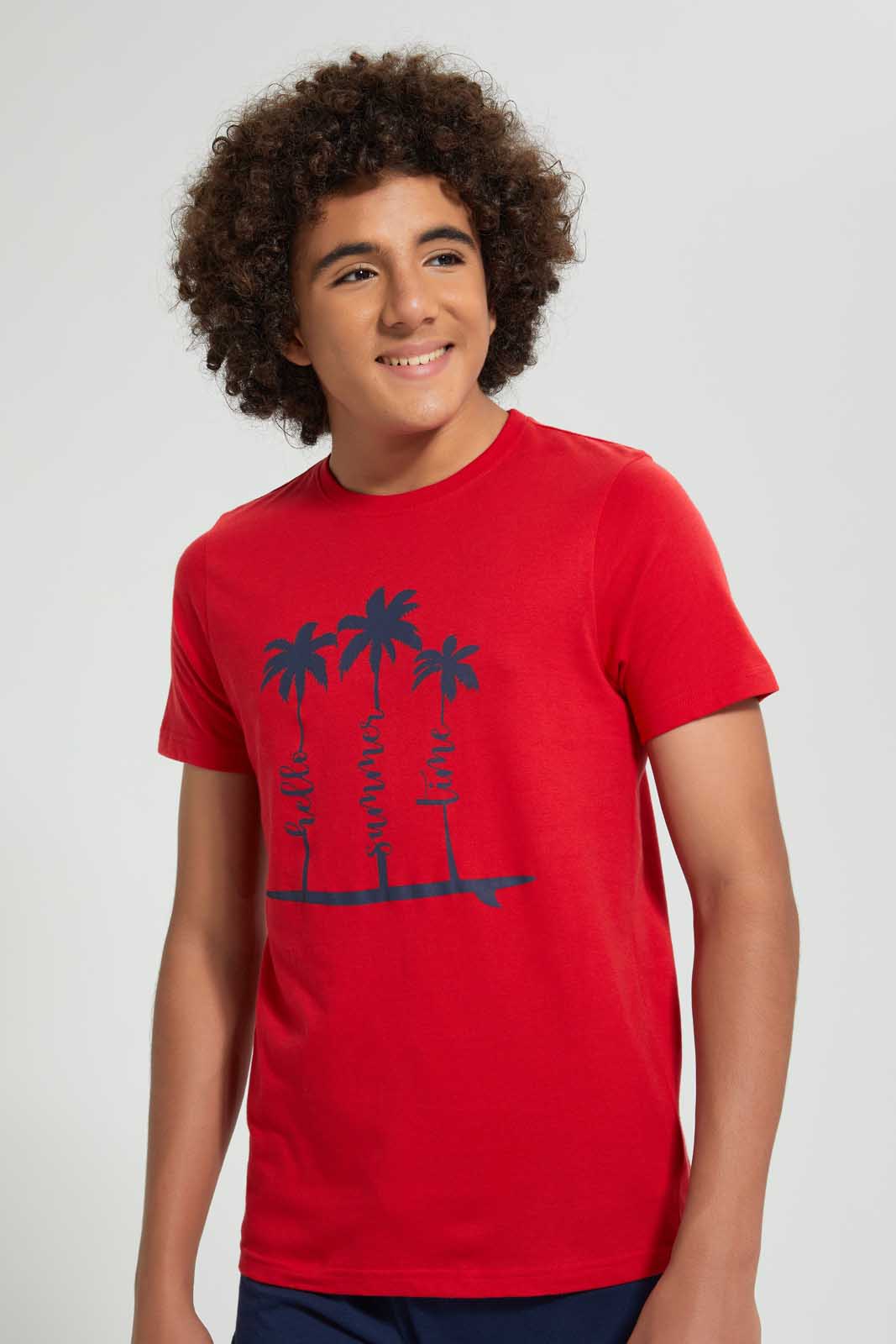 Redtag-Assorted-Basic-Night-Suit-Pyjama-Sets-Senior-Boys-9 to 14 Years