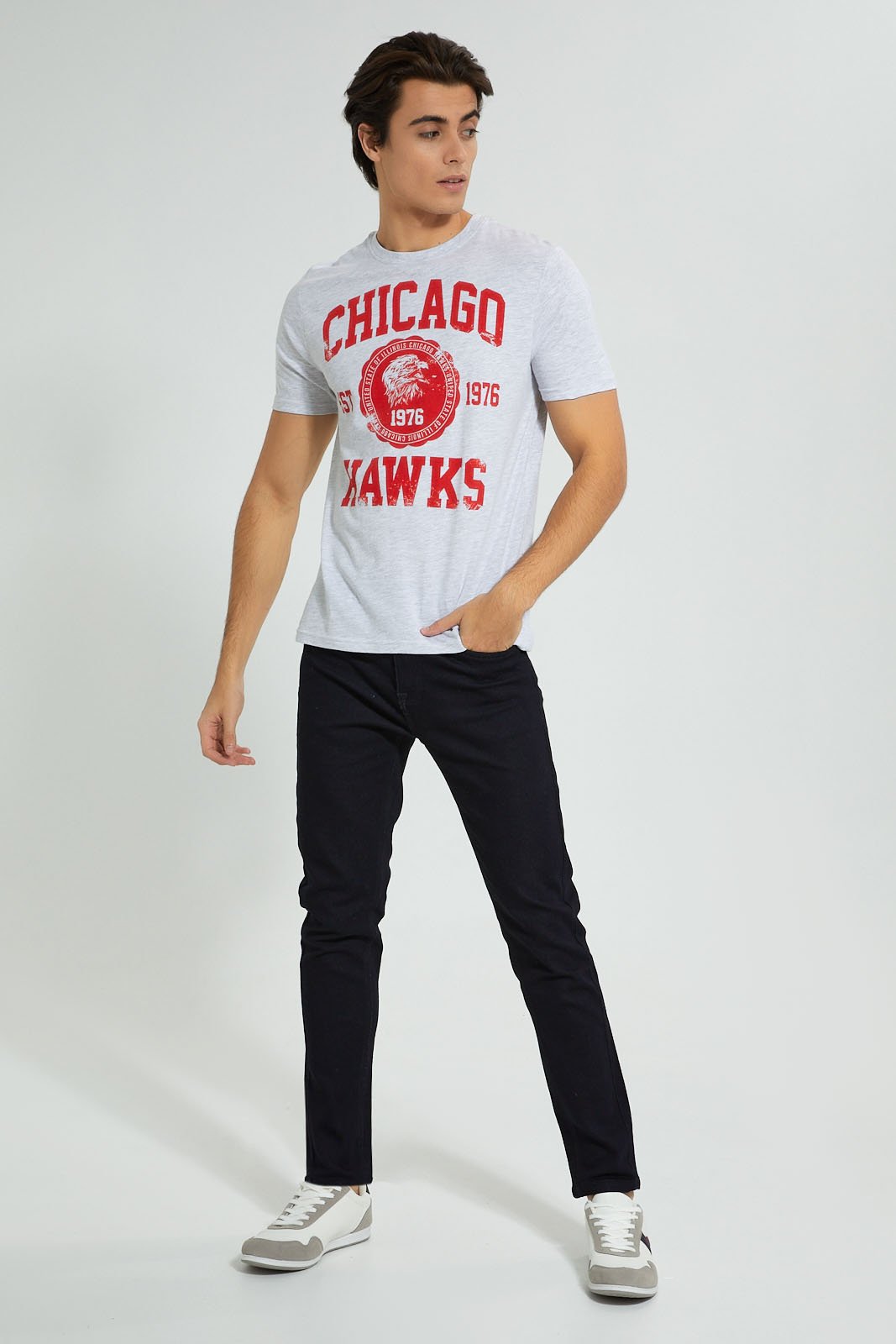 White Chicago Hawks T-Shirt