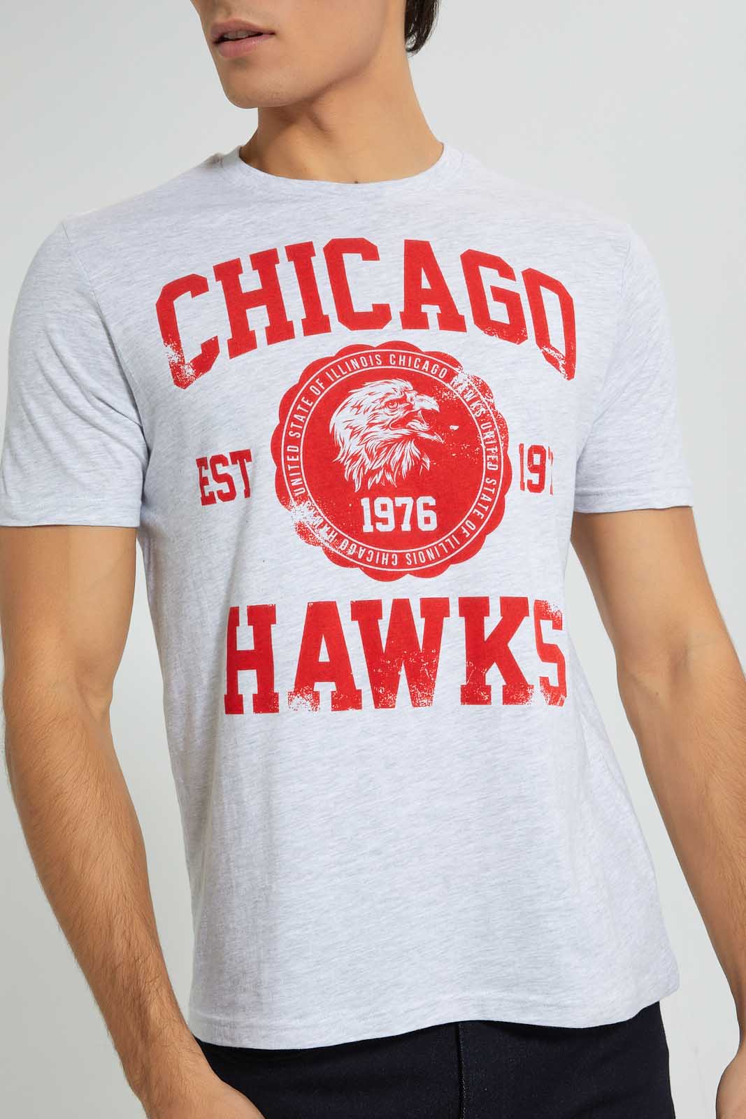 White Chicago Hawks T-Shirt
