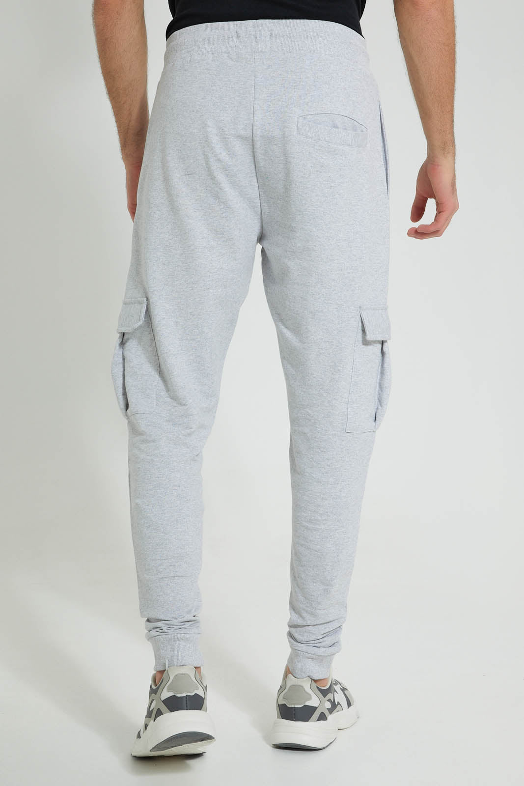 Redtag-Grey-Cargo-Pocket-Jogger-Colour:Grey,-Filter:Men's-Clothing,-Men-Joggers,-New-In,-New-In-Men,-Non-Sale,-S22B,-Section:Men-Men's-