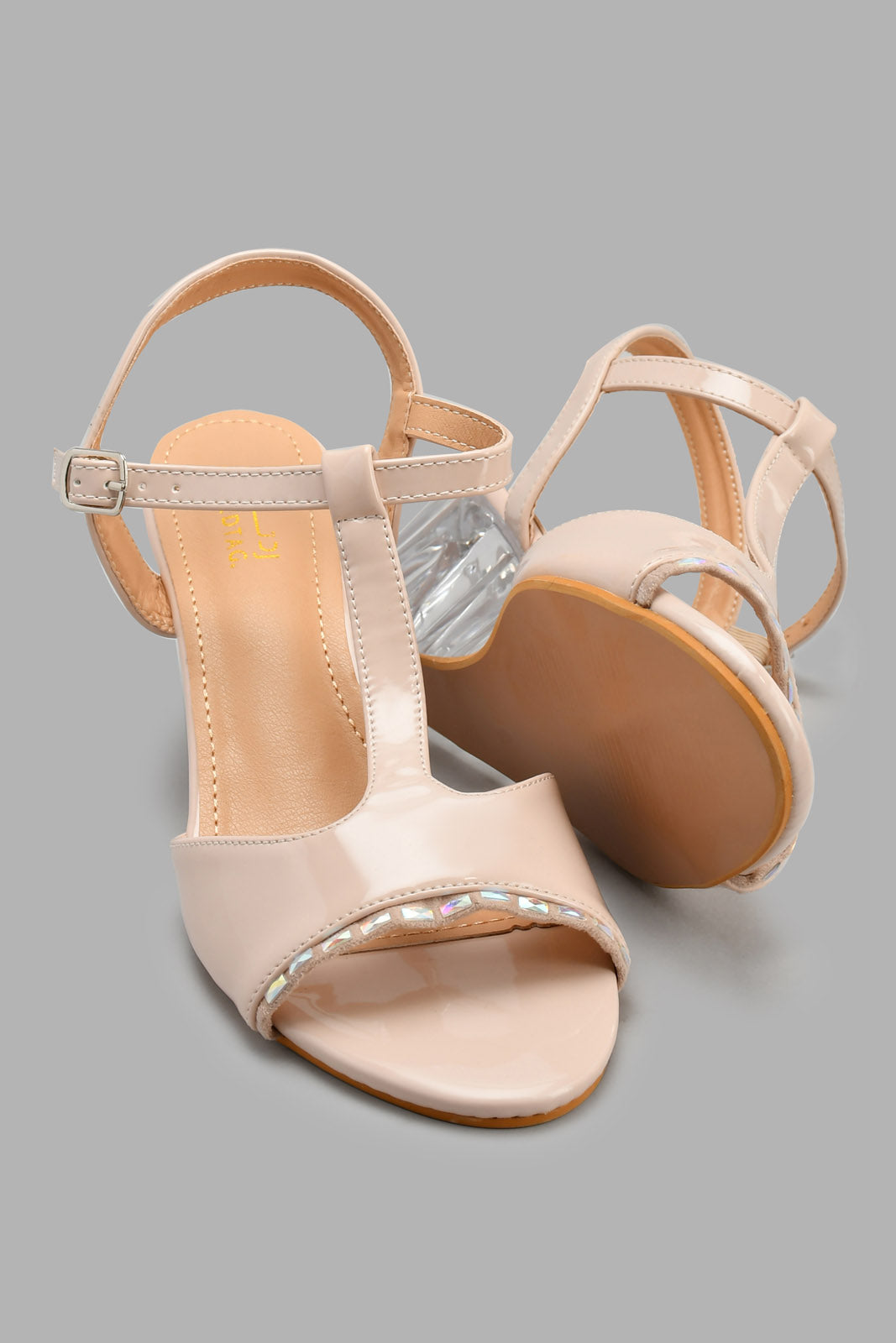 Redtag-Pink-T-Bar-Wedge-Mules-Women's-