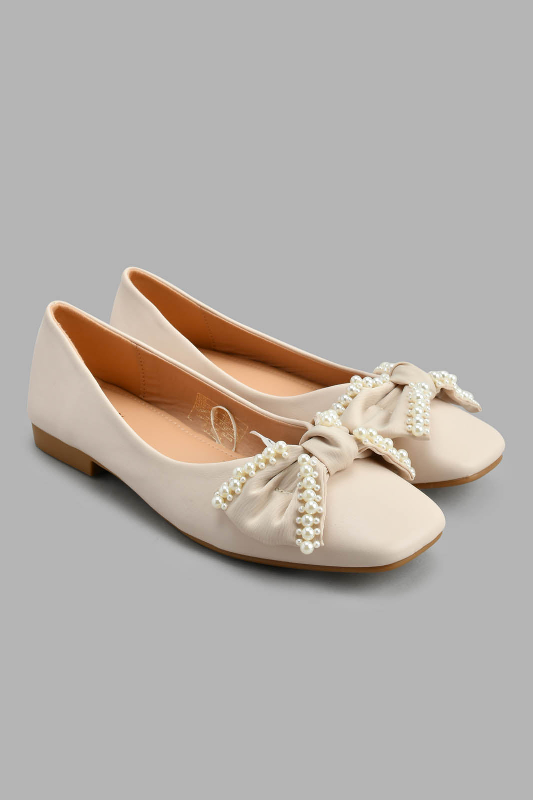 Redtag-Natural-Pearl-Trim-Ballerina-Ballerinas-Women's-
