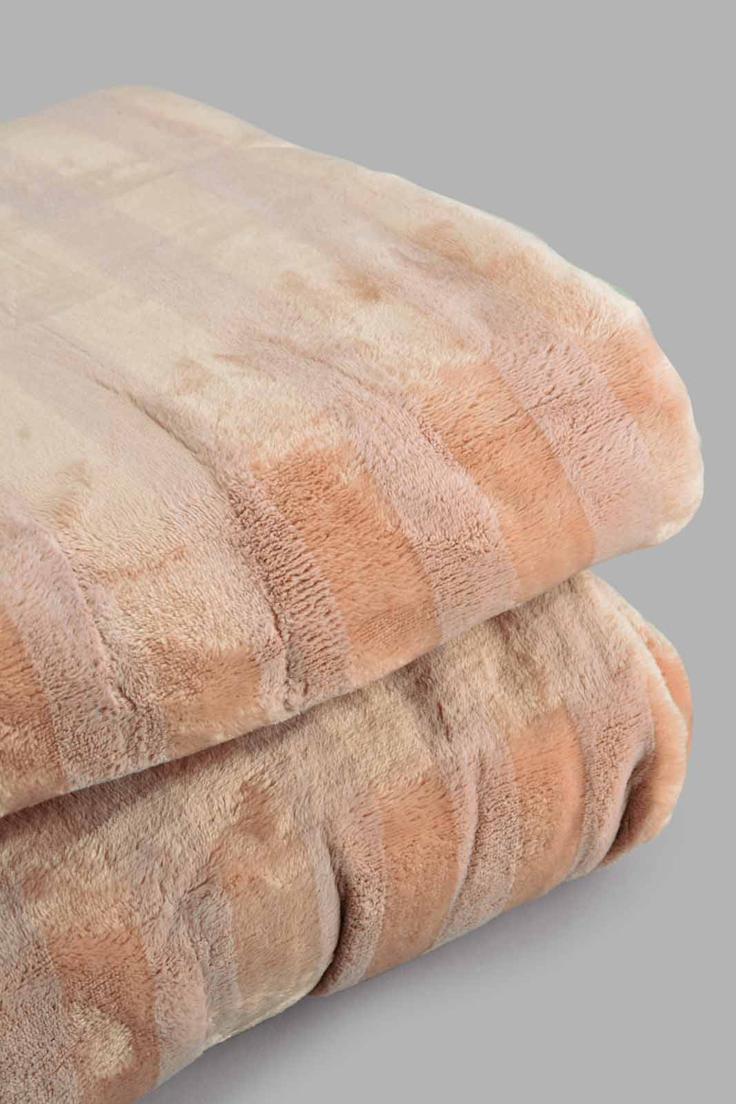 Beige Plain Ultra Soft Blanket (Single Size)
