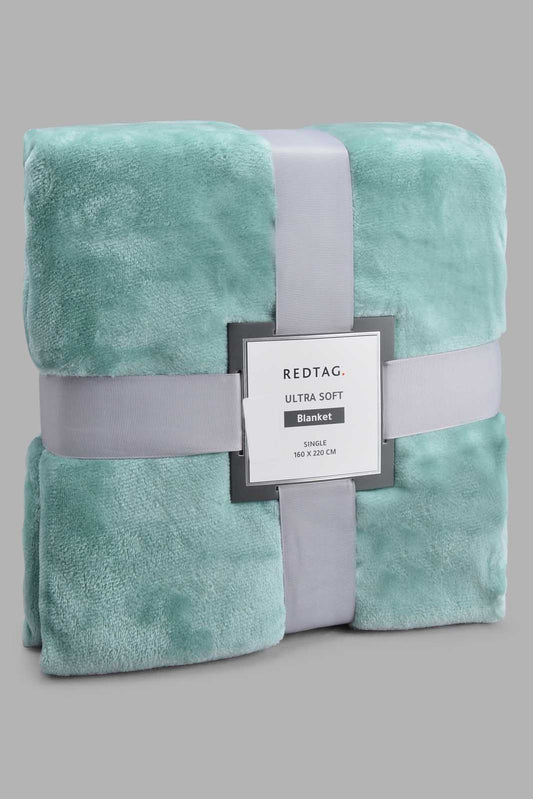 Teal Plain Ultra Soft Blanket (Single Size)