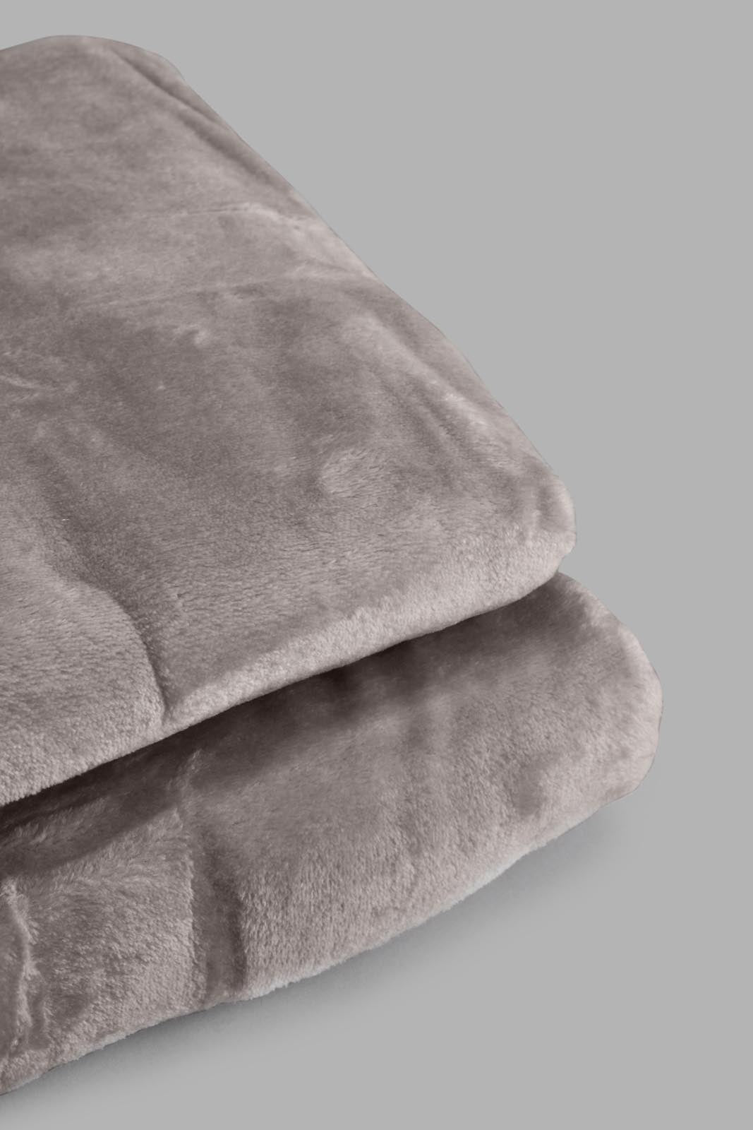 Grey Plain Ultra Soft Blanket (Double Size)