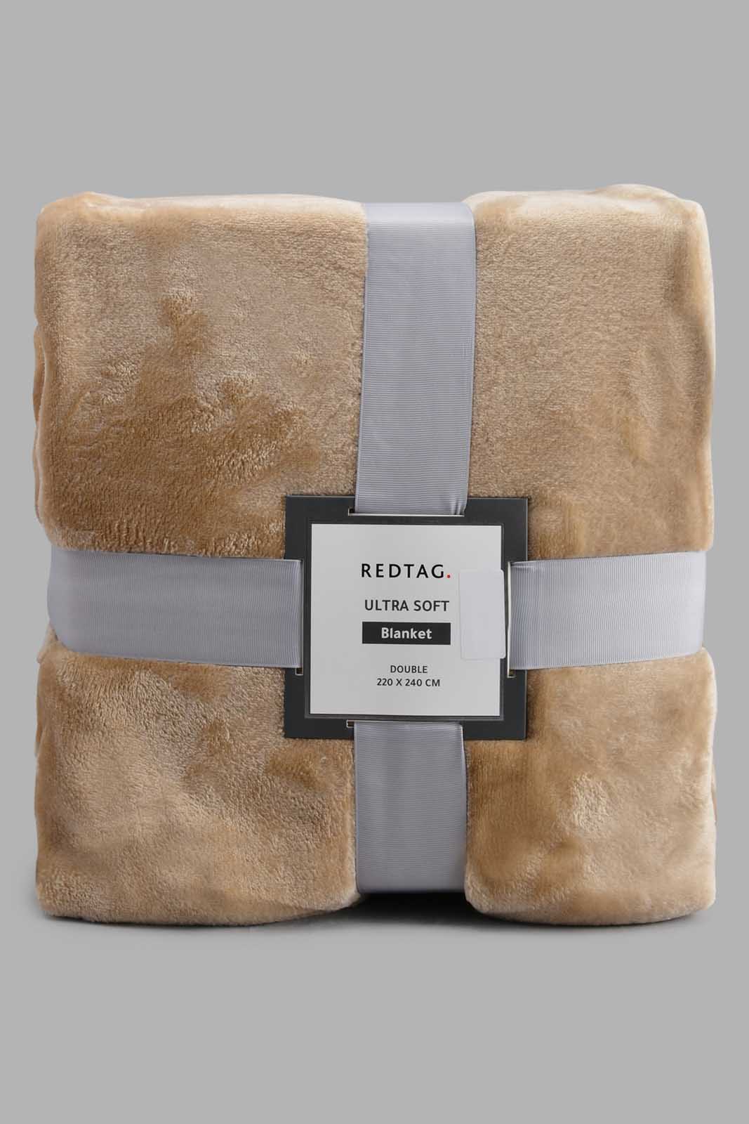 Beige Ultra Soft Blanket (Double Size)
