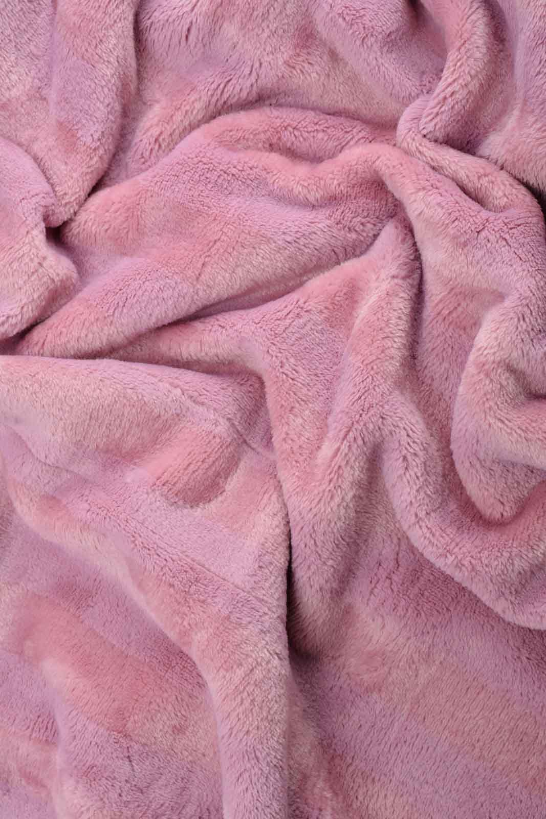 Pink Plain Ultra Soft Blanket (Double Size)