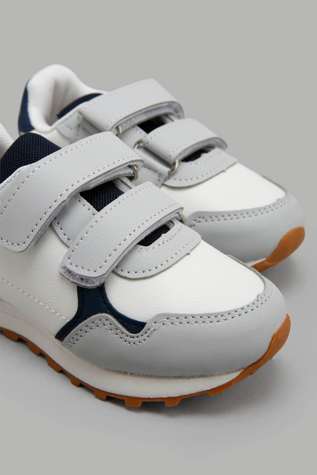 Redtag-White-Colour-Block-Sneaker--Boys-3 to 5 Years