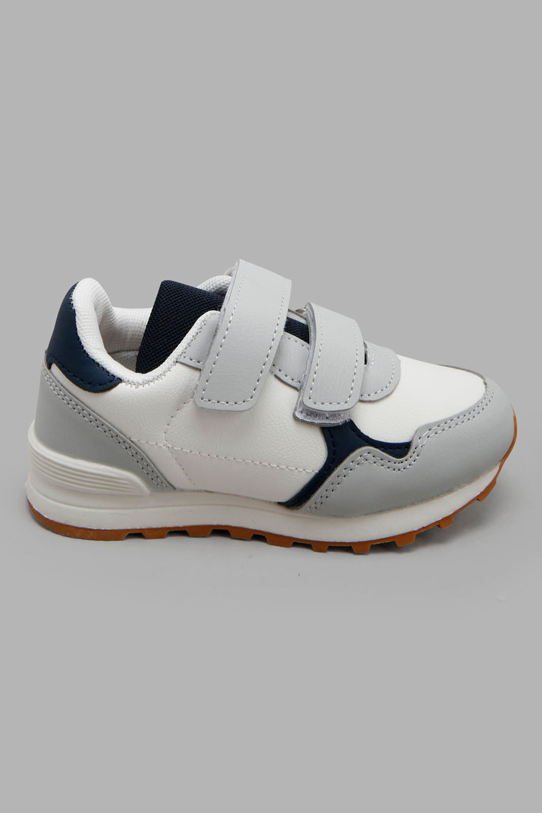 Redtag-White-Colour-Block-Sneaker--Boys-3 to 5 Years