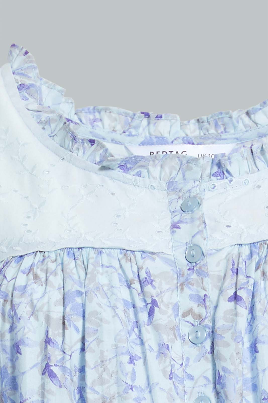Redtag-Blue-Floral-Printed-Nightgown-Nightgowns-Women's-