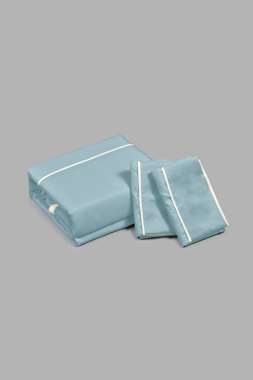 Redtag-Teal/Ivory-Reversible-3-Piece-Duvet-Cover-Set
-(King-Size)-Duvet-Covers-Home-Bedroom-
