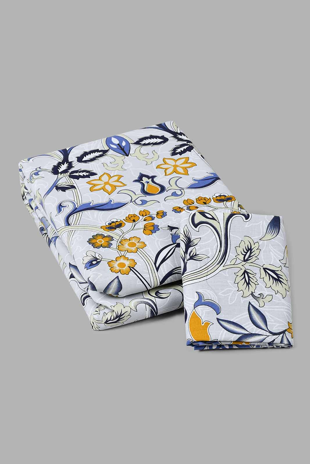 Redtag-Blue-Floral-Print-Reversible-2-Piece-Duvet-Cover-Set-(Single-Size)-Duvet-Covers-Home-Bedroom-