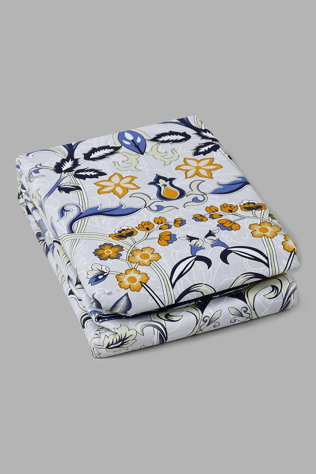 Redtag-Blue-Floral-Print-Reversible-3-Piece-Duvet-Cover-Set-(King-Size)-Duvet-Covers-Home-Bedroom-