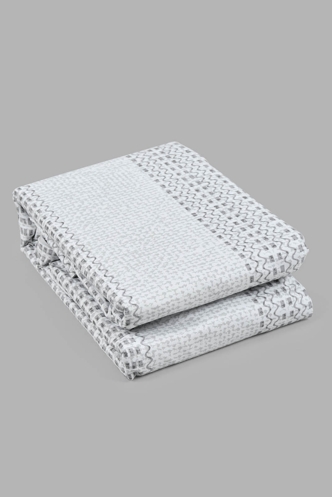 Redtag-Grey-Stripe-Reversible-3-Piece-Duvet-Cover-Set-(King-Size)-Duvet-Covers-Home-Bedroom-