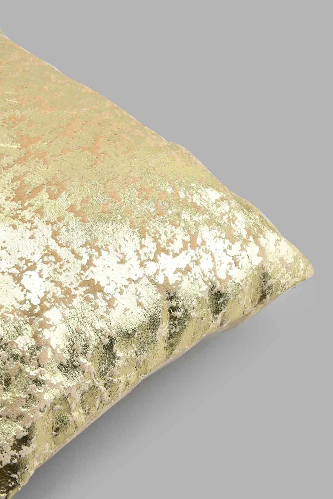 Redtag-Gold-Velvet-Cushion-Cushions-Home-Bedroom-