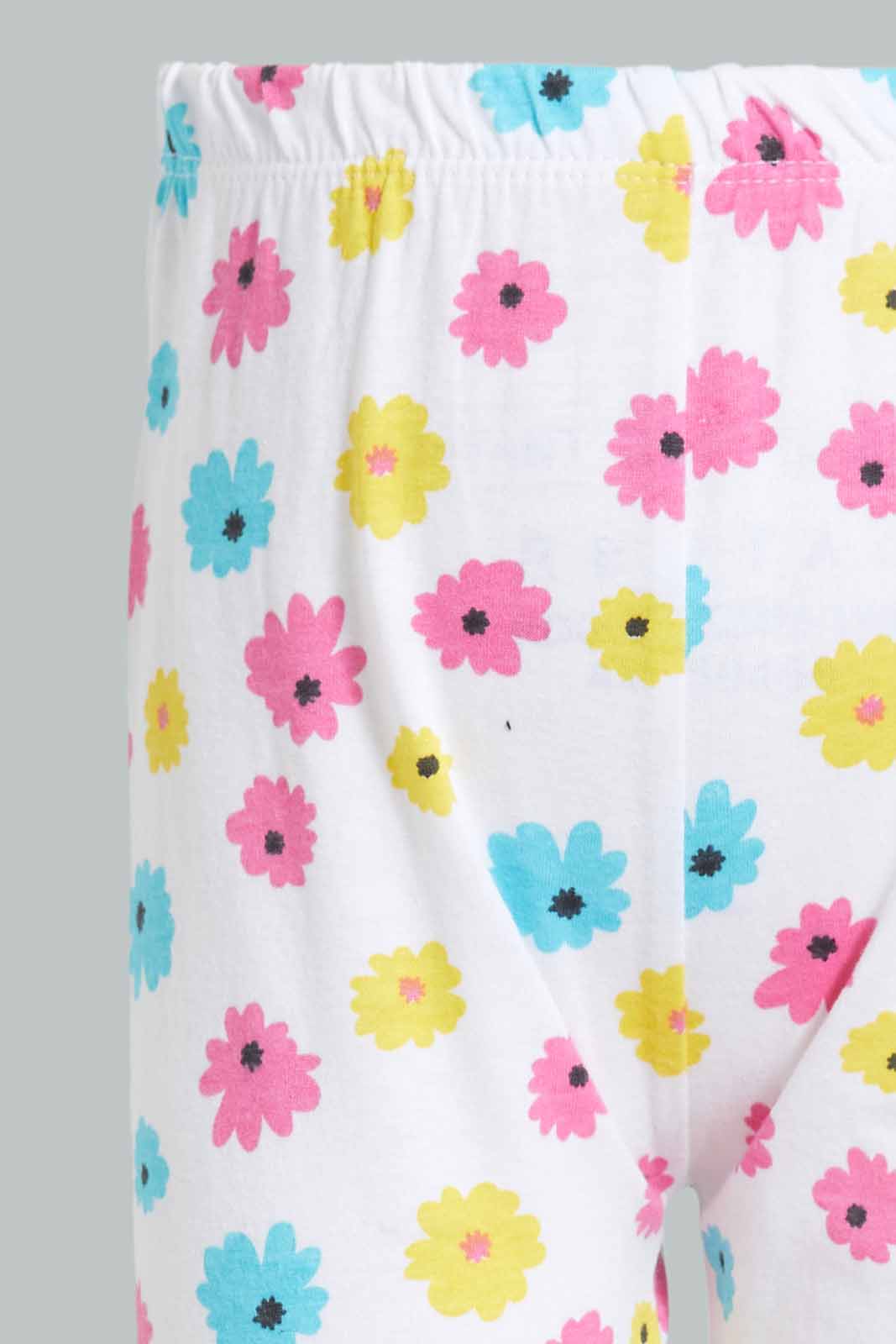 Redtag-Mint-Floral-Aop-Pyjama-Set-Pyjama-Sets-Infant-Girls-3 to 24 Months
