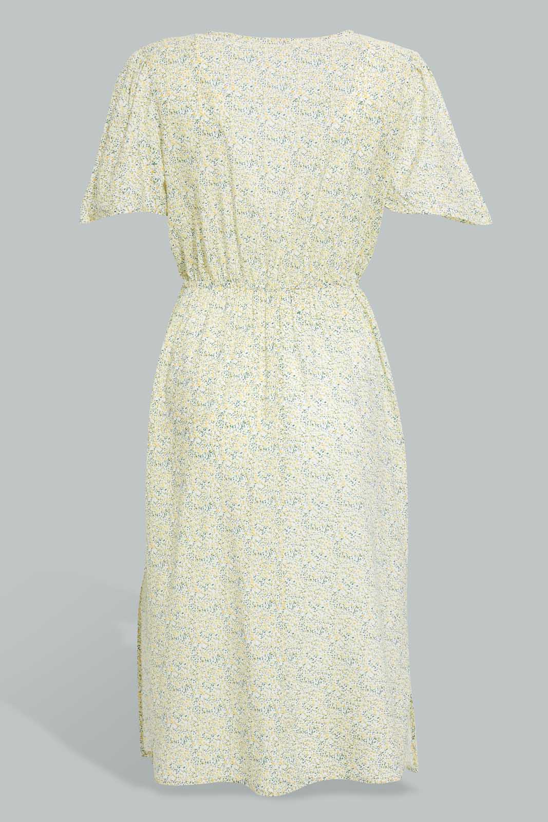 Redtag-Yellow-Floral-Printed-Nightgown-Nightgowns-Women's-