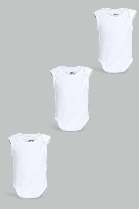 Redtag-White-3-Pack-West-Body-Suit-Category:Bodysuits,-Colour:White,-Deals:4-For-90,-Deals:New-In,-Filter:Baby-(0-to-12-Mths),-NBG-Bodysuits,-New-In-NBG-APL,-PPE,-S22C,-Section:Kidswear-Baby-0 to 12 Months