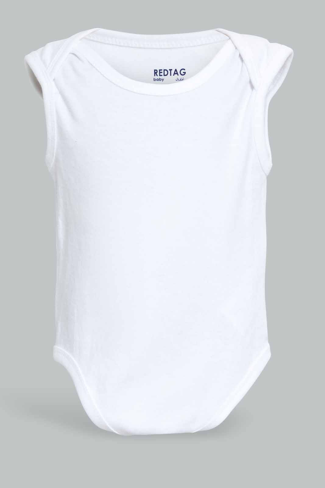 Redtag-White-3-Pack-West-Body-Suit-Category:Bodysuits,-Colour:White,-Deals:4-For-90,-Deals:New-In,-Filter:Baby-(0-to-12-Mths),-NBG-Bodysuits,-New-In-NBG-APL,-PPE,-S22C,-Section:Kidswear-Baby-0 to 12 Months
