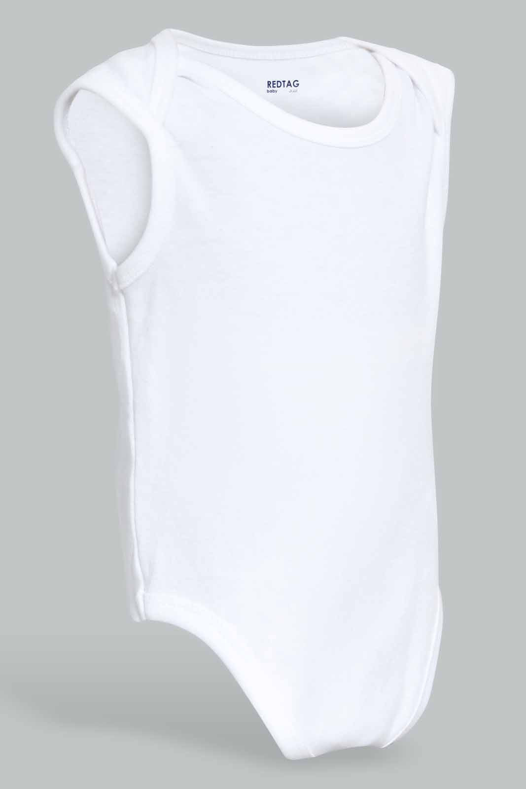 Redtag-White-3-Pack-West-Body-Suit-Category:Bodysuits,-Colour:White,-Deals:4-For-90,-Deals:New-In,-Filter:Baby-(0-to-12-Mths),-NBG-Bodysuits,-New-In-NBG-APL,-PPE,-S22C,-Section:Kidswear-Baby-0 to 12 Months