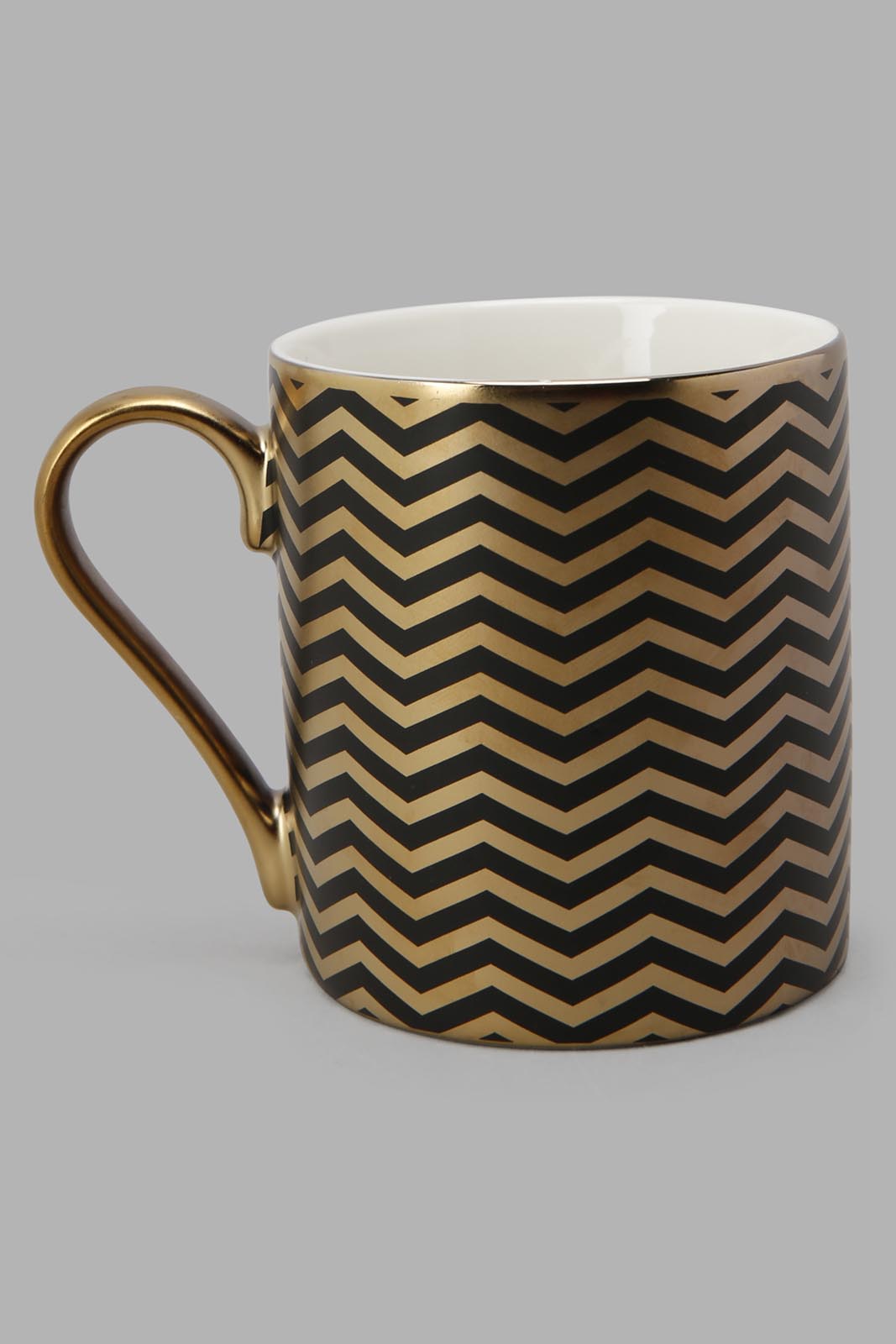 Redtag-Black-Geometric-Mug-Category:Cups-&-Mugs,-Colour:Black,-Deals:New-In,-Filter:Home-Dining,-HMW-DIN-Crockery,-New-In-HMW-DIN,-Section:Homewares,-W22O-Home-Dining-