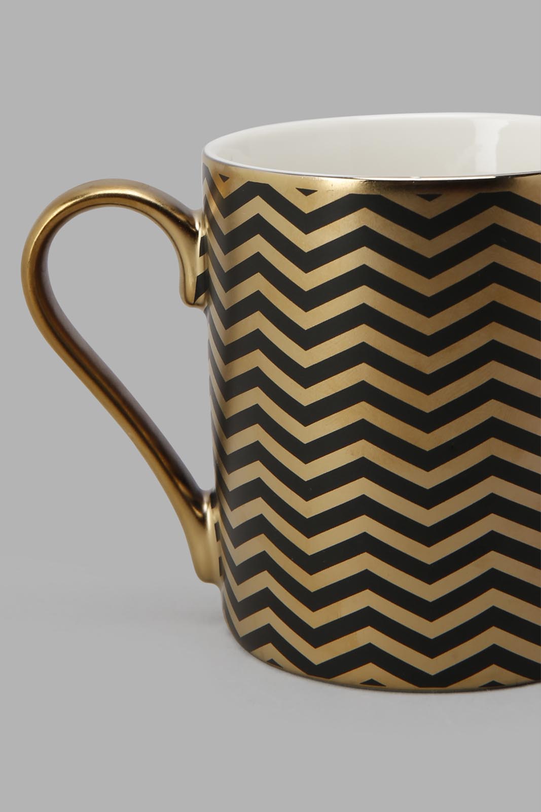 Redtag-Black-Geometric-Mug-Category:Cups-&-Mugs,-Colour:Black,-Deals:New-In,-Filter:Home-Dining,-HMW-DIN-Crockery,-New-In-HMW-DIN,-Section:Homewares,-W22O-Home-Dining-