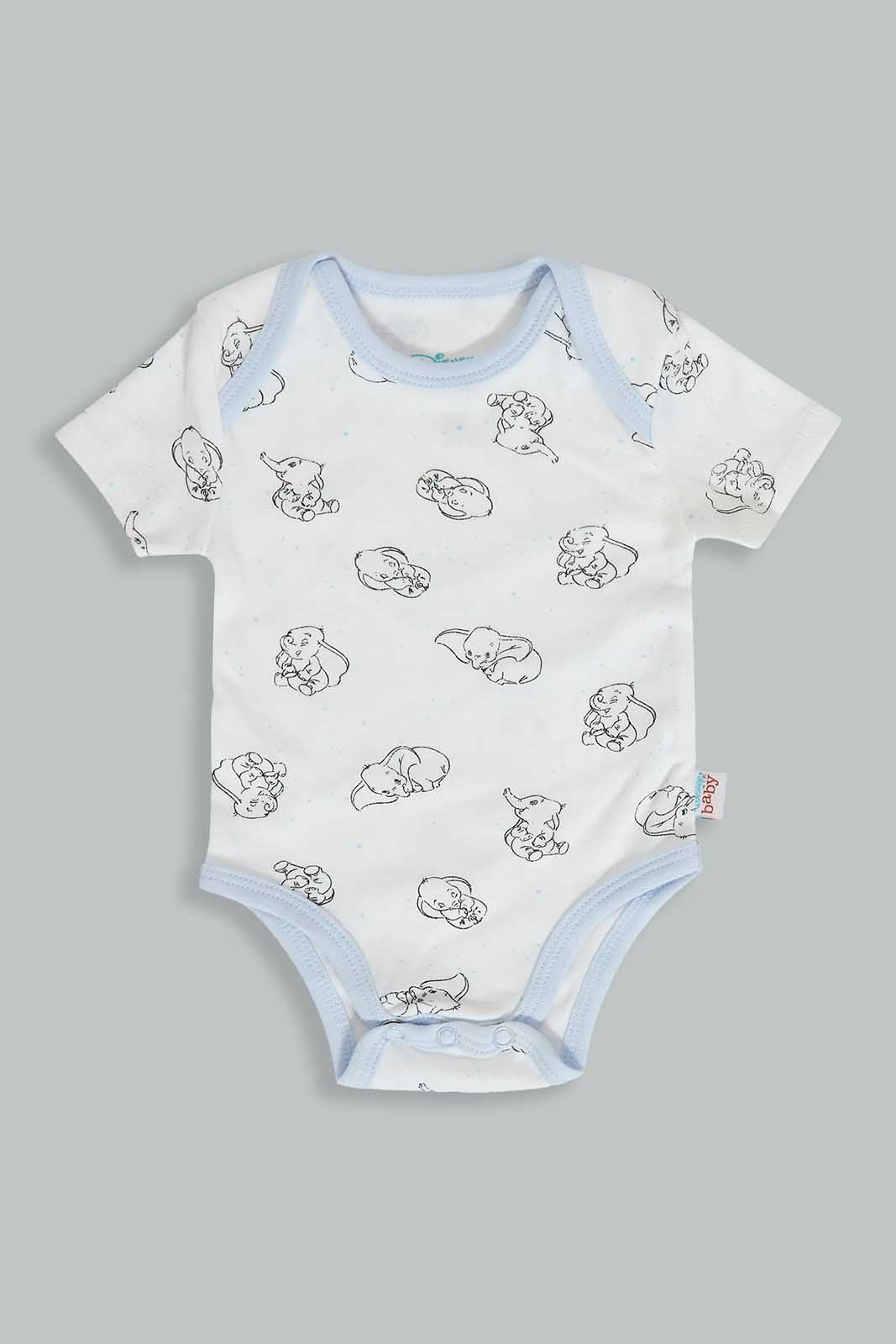Redtag-Blue-Dumbo-4-Pcs-Gift-Box-Gift-Sets-Baby-0 to 12 Months
