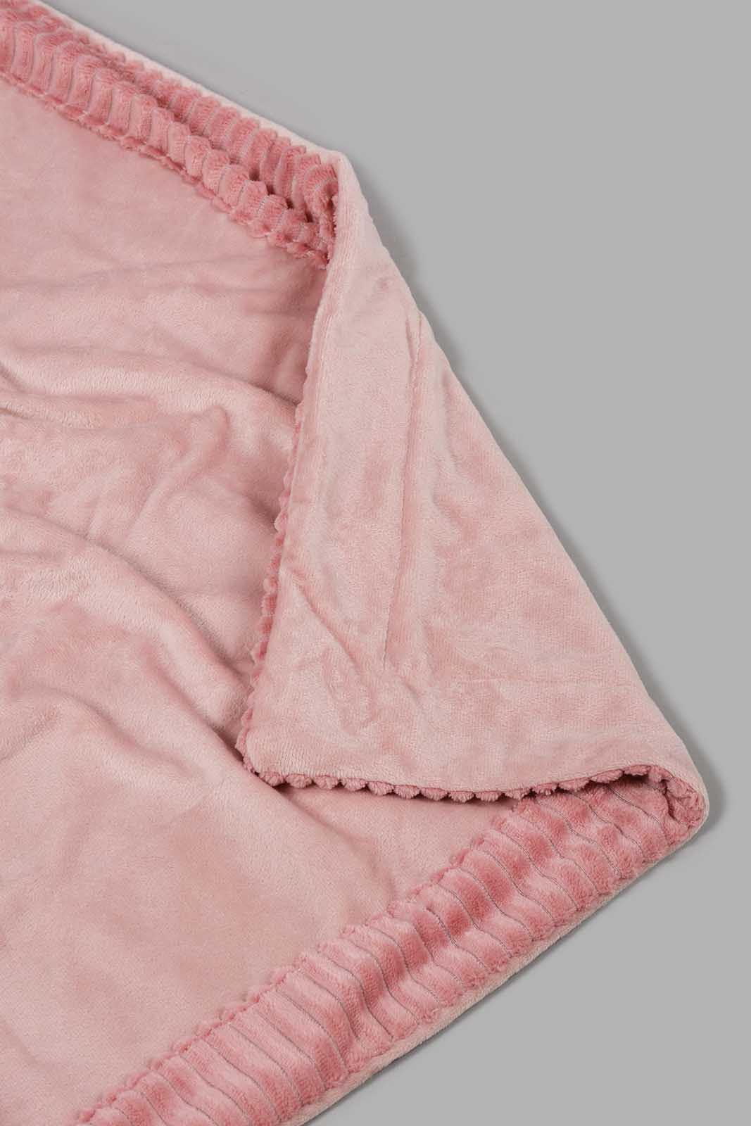 Redtag-Pink-Pv-Fur-Throw-0,-Colour:Pink,-Filter:Home-Bedroom,-HMW-BED-Throws,-New-In,-New-In-HMW-BED,-Non-Sale,-S22B,-Section:Homewares-Home-Bedroom-