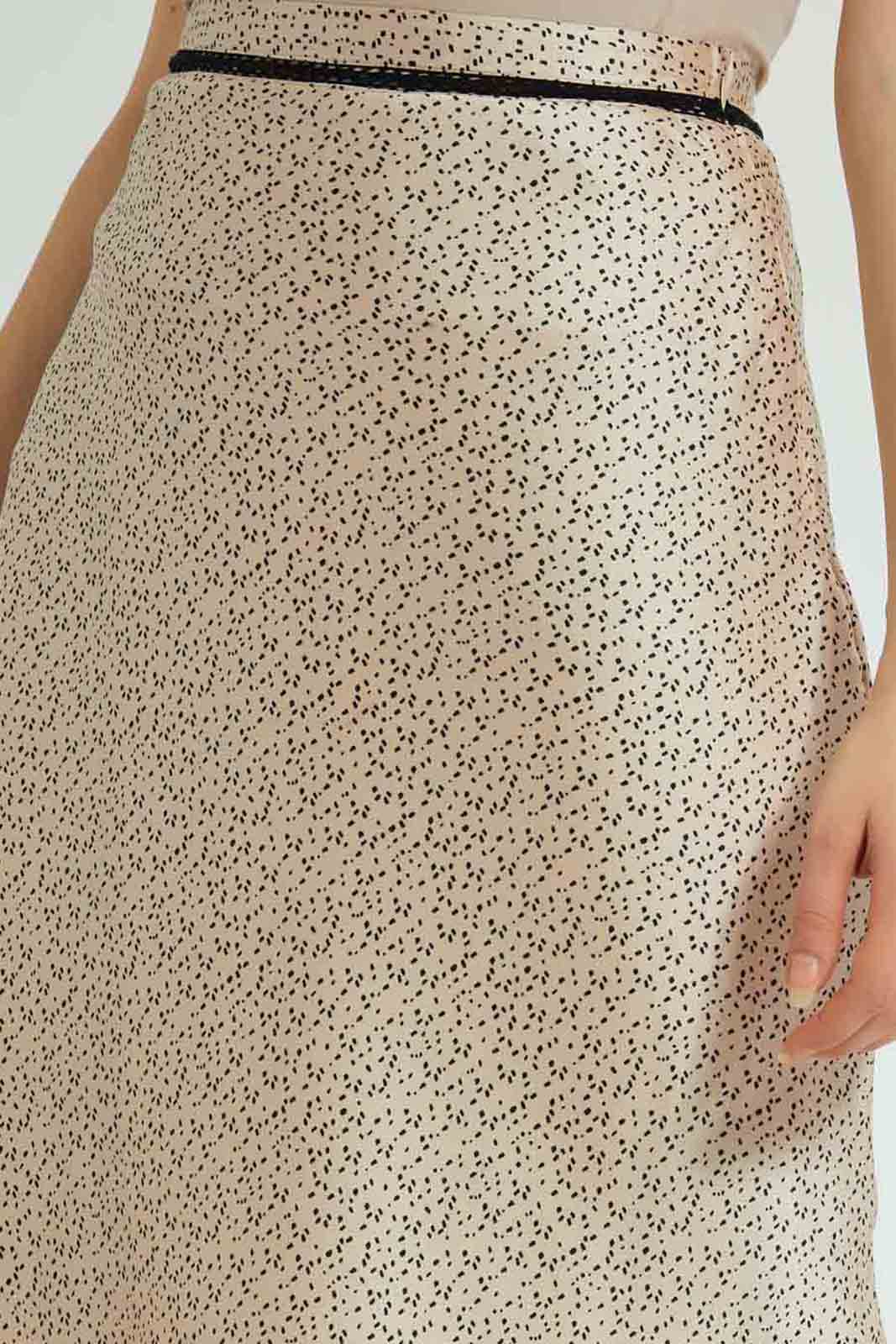Redtag-Beige-Printed-Satin-Skirt-Skirts-Women's-