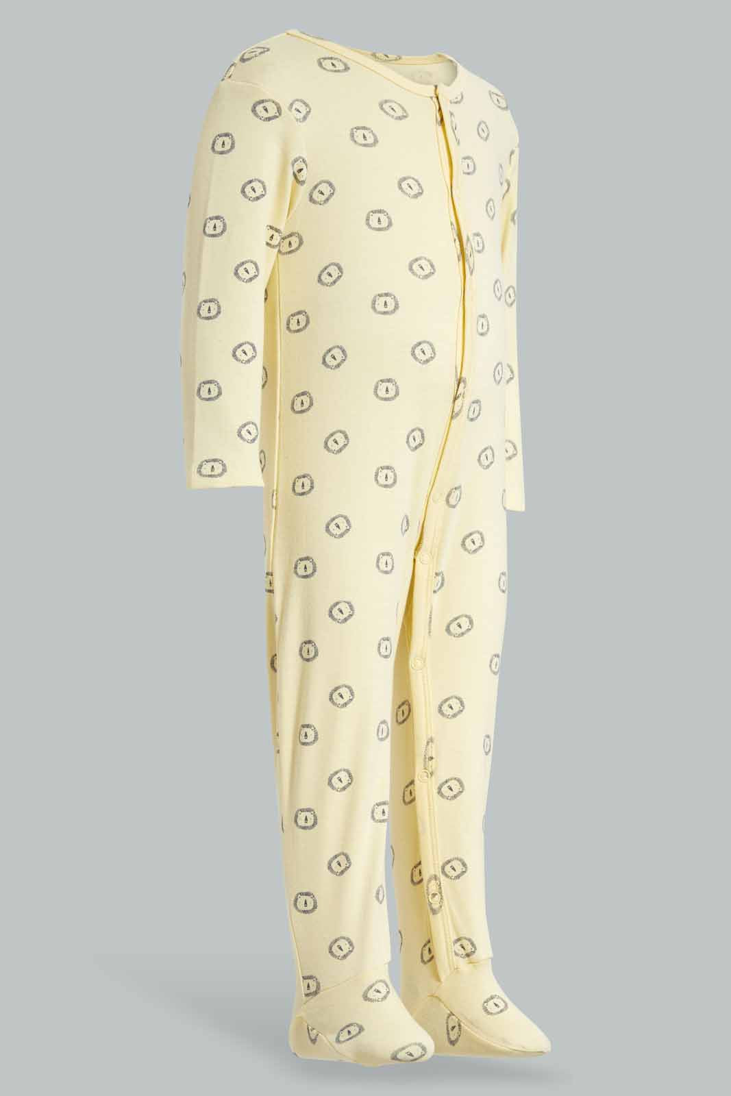 Redtag-Yellow-Lion-Print-Sleep-Suit-APL,-Category:Sleepsuits,-Colour:Yellow,-Deals:New-In,-Filter:Baby-(0-to-12-Mths),-NBB-Sleepsuits,-New-In-NBB-APL,-Non-Sale,-PPE,-Section:Boys-(0-to-14Yrs),-W22O-Baby-0 to 12 Months