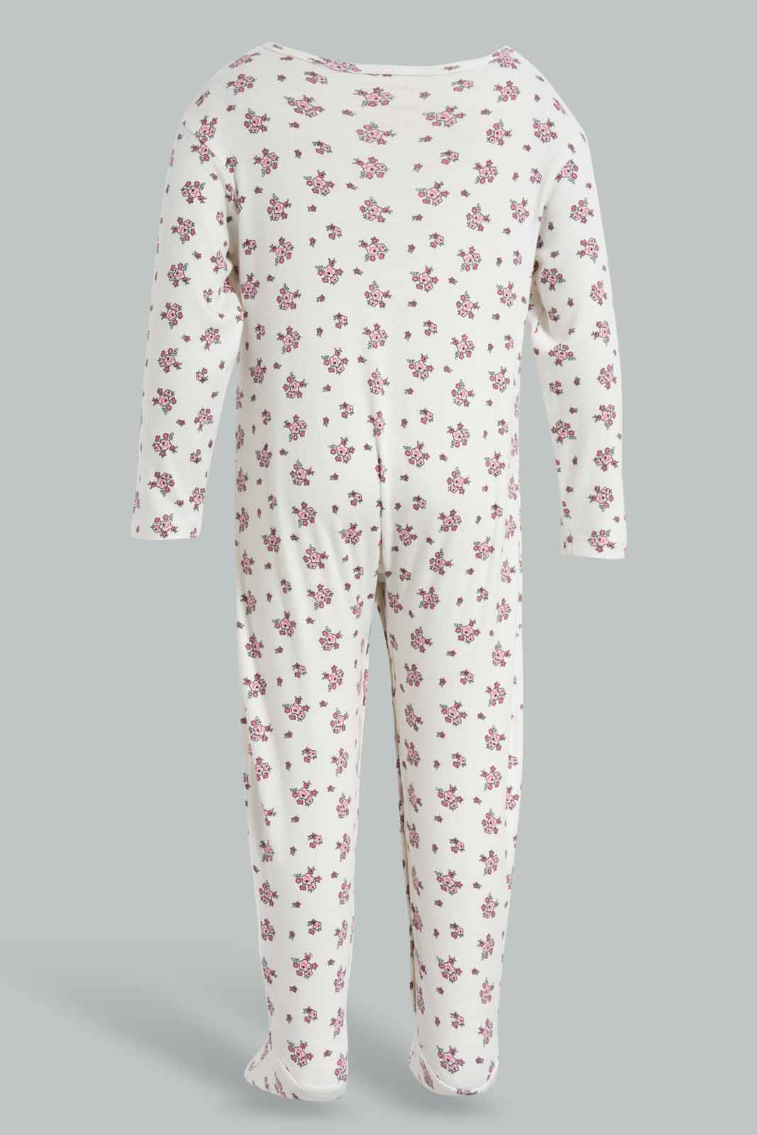 Redtag-White-Disney-Print-Sleep-Suit-APL,-Category:Sleepsuits,-Colour:White,-Deals:New-In,-Filter:Baby-(0-to-12-Mths),-NBG-Sleepsuits,-New-In-NBG-APL,-Non-Sale,-PPE,-Section:Girls-(0-to-14Yrs),-W22O-Baby-0 to 12 Months