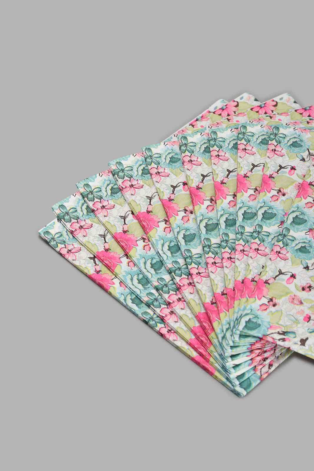 Redtag-Assorted-Floral---Paper-Napkins-(20-Piece)-Napkins-Home-Dining-