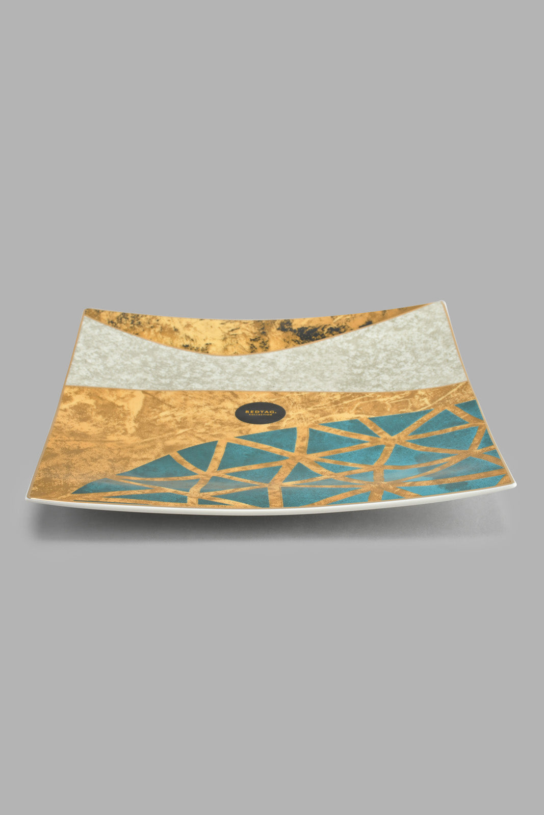 Redtag-Assorted--Geometric-Square-Platter-Platter-Home-Dining-