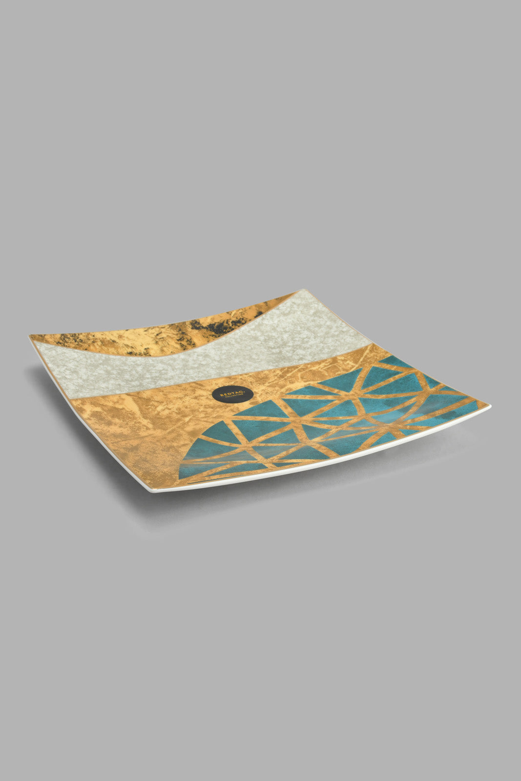 Redtag-Assorted--Geometric-Square-Platter-Platter-Home-Dining-