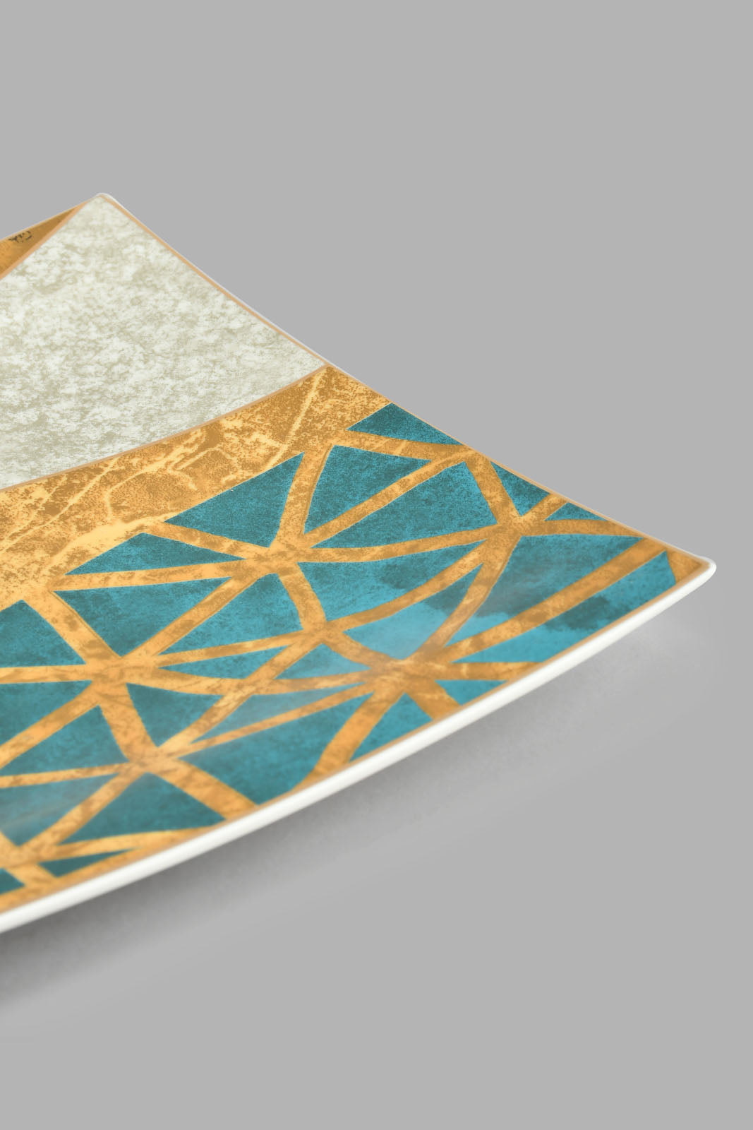 Redtag-Assorted--Geometric-Square-Platter-Platter-Home-Dining-