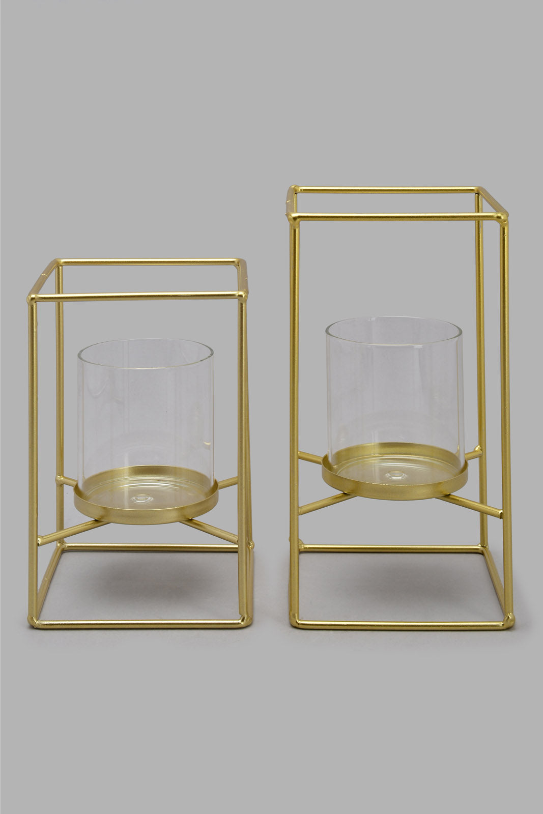 Redtag-Gold-Metal-Candle-Holder-Set(2-Piece)-Category:Candles-&-Fragrances,-Colour:Gold,-Deals:New-In,-Filter:Home-Decor,-HMW-HOM-Decorative-Accessories,-New-In-HMW-HOM,-Non-Sale,-Perigold,-S22B,-Section:Homewares-Home-Decor-
