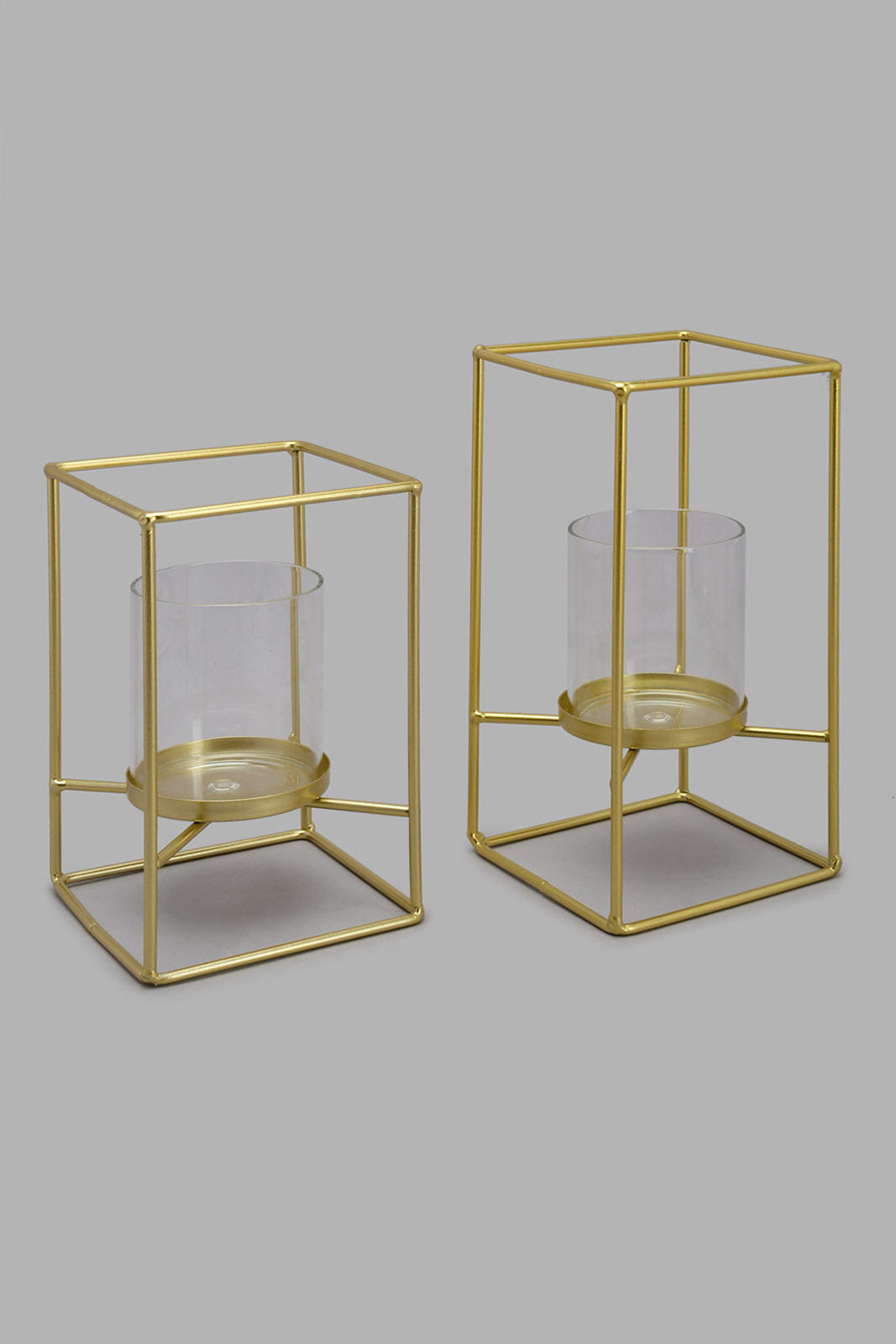 Redtag-Gold-Metal-Candle-Holder-Set(2-Piece)-Category:Candles-&-Fragrances,-Colour:Gold,-Deals:New-In,-Filter:Home-Decor,-HMW-HOM-Decorative-Accessories,-New-In-HMW-HOM,-Non-Sale,-Perigold,-S22B,-Section:Homewares-Home-Decor-