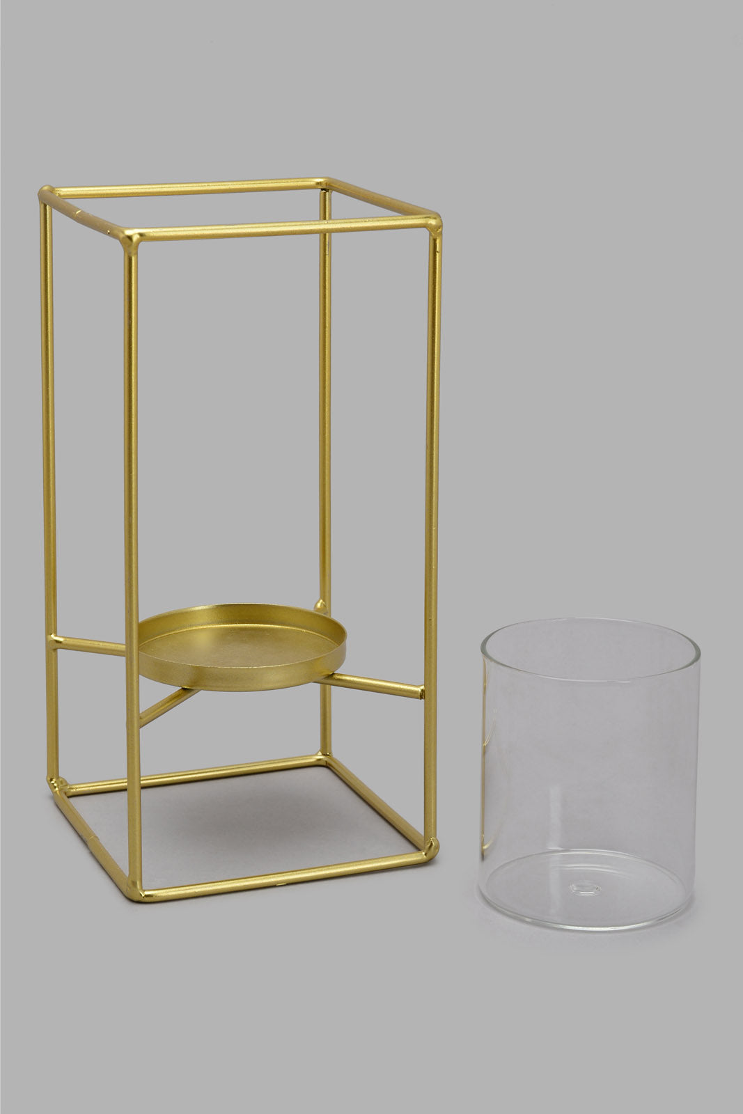 Redtag-Gold-Metal-Candle-Holder-Set(2-Piece)-Category:Candles-&-Fragrances,-Colour:Gold,-Deals:New-In,-Filter:Home-Decor,-HMW-HOM-Decorative-Accessories,-New-In-HMW-HOM,-Non-Sale,-Perigold,-S22B,-Section:Homewares-Home-Decor-