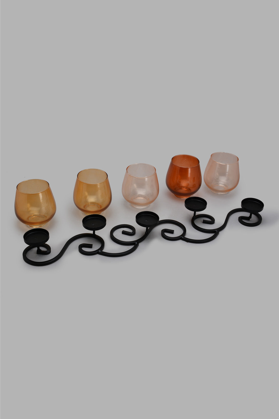 Redtag-Black-Candle-Holder-With-Stand-Category:Candles-&-Fragrances,-Colour:Black,-Deals:New-In,-Filter:Home-Decor,-HMW-HOM-Decorative-Accessories,-Jubliant,-New-In-HMW-HOM,-Non-Sale,-S22B,-Section:Homewares-Home-Decor-