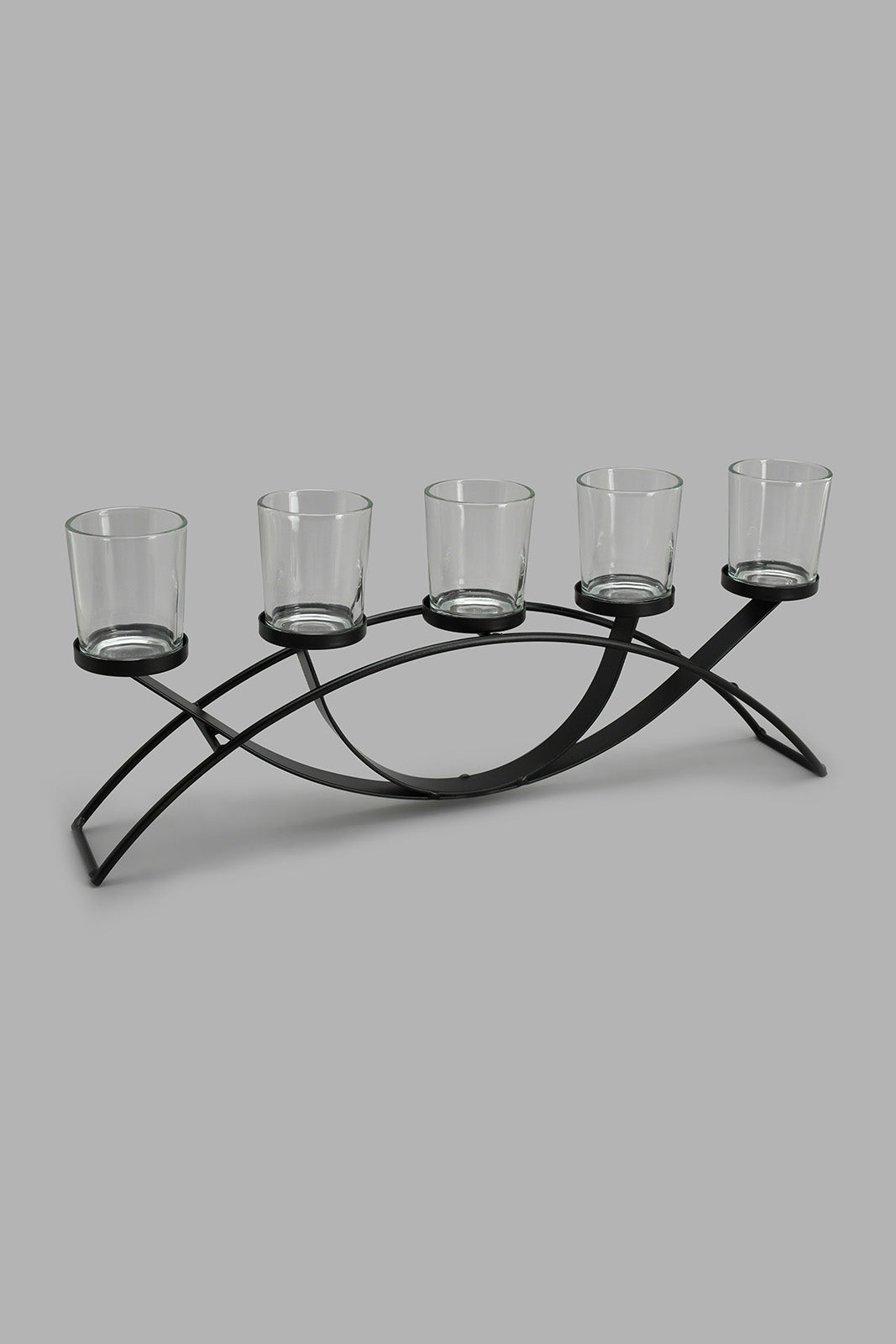 Redtag-Black-Decorative-Candleholder-Set(5Piece)-Trays-Home-Decor-