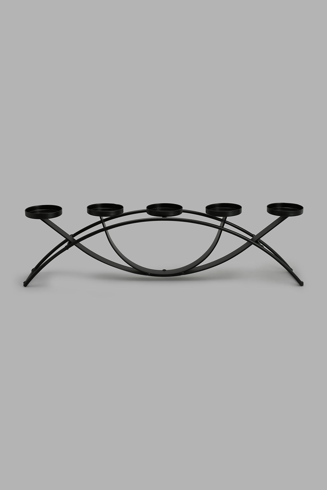 Redtag-Black-Decorative-Candleholder-Set(5Piece)-Trays-Home-Decor-