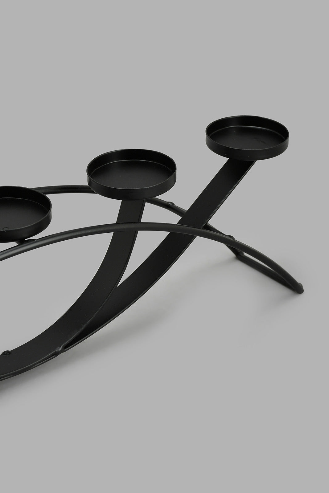 Redtag-Black-Decorative-Candleholder-Set(5Piece)-Trays-Home-Decor-