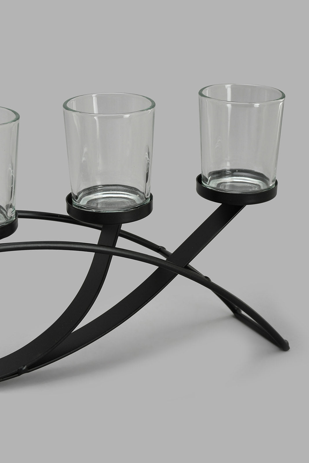 Redtag-Black-Decorative-Candleholder-Set(5Piece)-Trays-Home-Decor-
