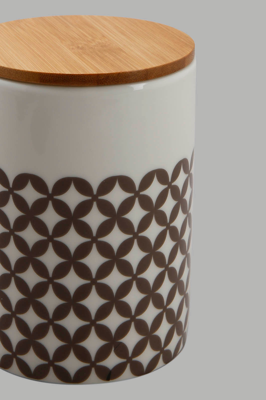 Redtag-Assorted-Round-Canister-With-Bamboo-Lid-(Medium)-Category:Canisters-And-Jars,-Colour:Multicolour,-Deals:New-In,-Filter:Home-Dining,-HMW-DIN-Sto-Storage,-JUBLIANT,-New-In-HMW-DIN,-Non-Sale,-Section:Homewares,-W22A-Home-Dining-