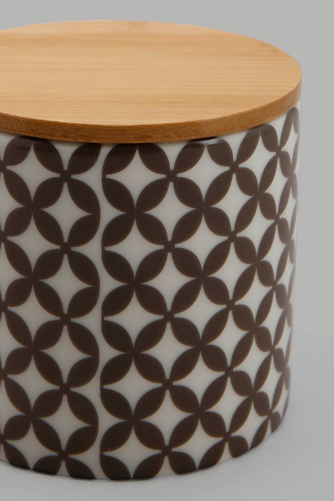 Redtag-Assorted-Round-Canister-With-Bamboo-Lid-(Small)-Category:Canisters-And-Jars,-Colour:Multicolour,-Deals:New-In,-Filter:Home-Dining,-HMW-DIN-Sto-Storage,-JUBLIANT,-New-In-HMW-DIN,-Non-Sale,-Section:Homewares,-W22A-Home-Dining-