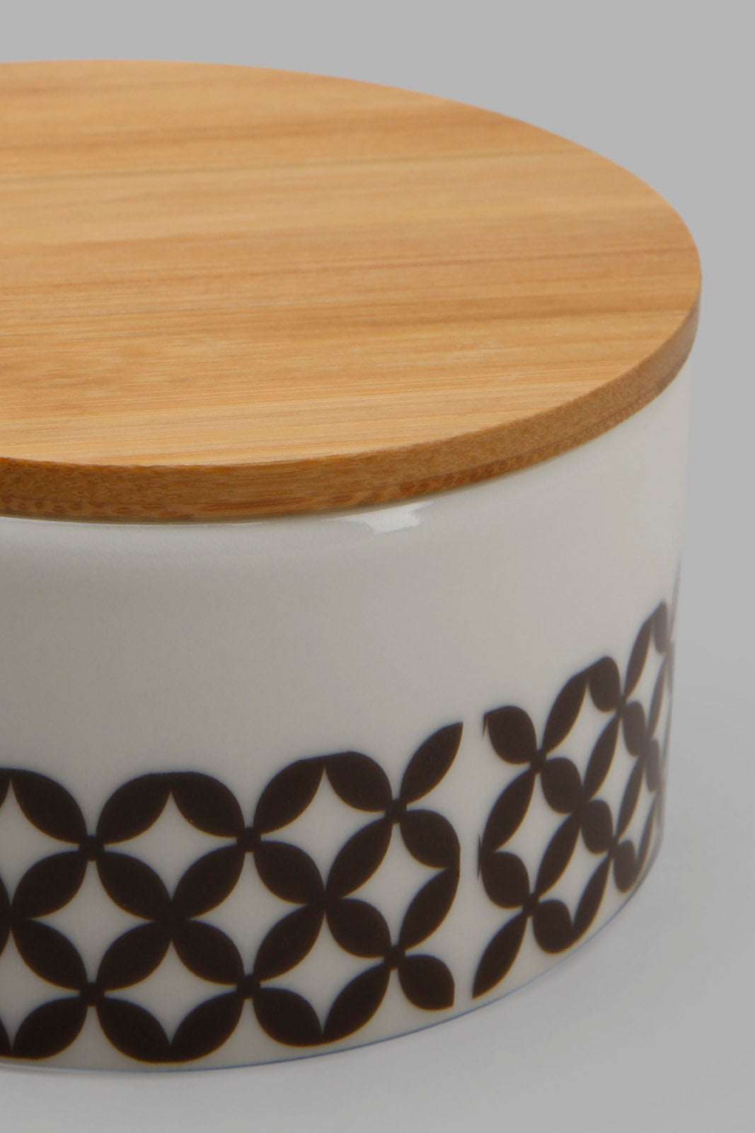 Redtag-Assorted-Round-Canister-With-Bamboo-Lid-(Small)-Category:Canisters-And-Jars,-Colour:Multicolour,-Deals:New-In,-Filter:Home-Dining,-HMW-DIN-Sto-Storage,-JUBLIANT,-New-In-HMW-DIN,-Non-Sale,-Section:Homewares,-W22A-Home-Dining-
