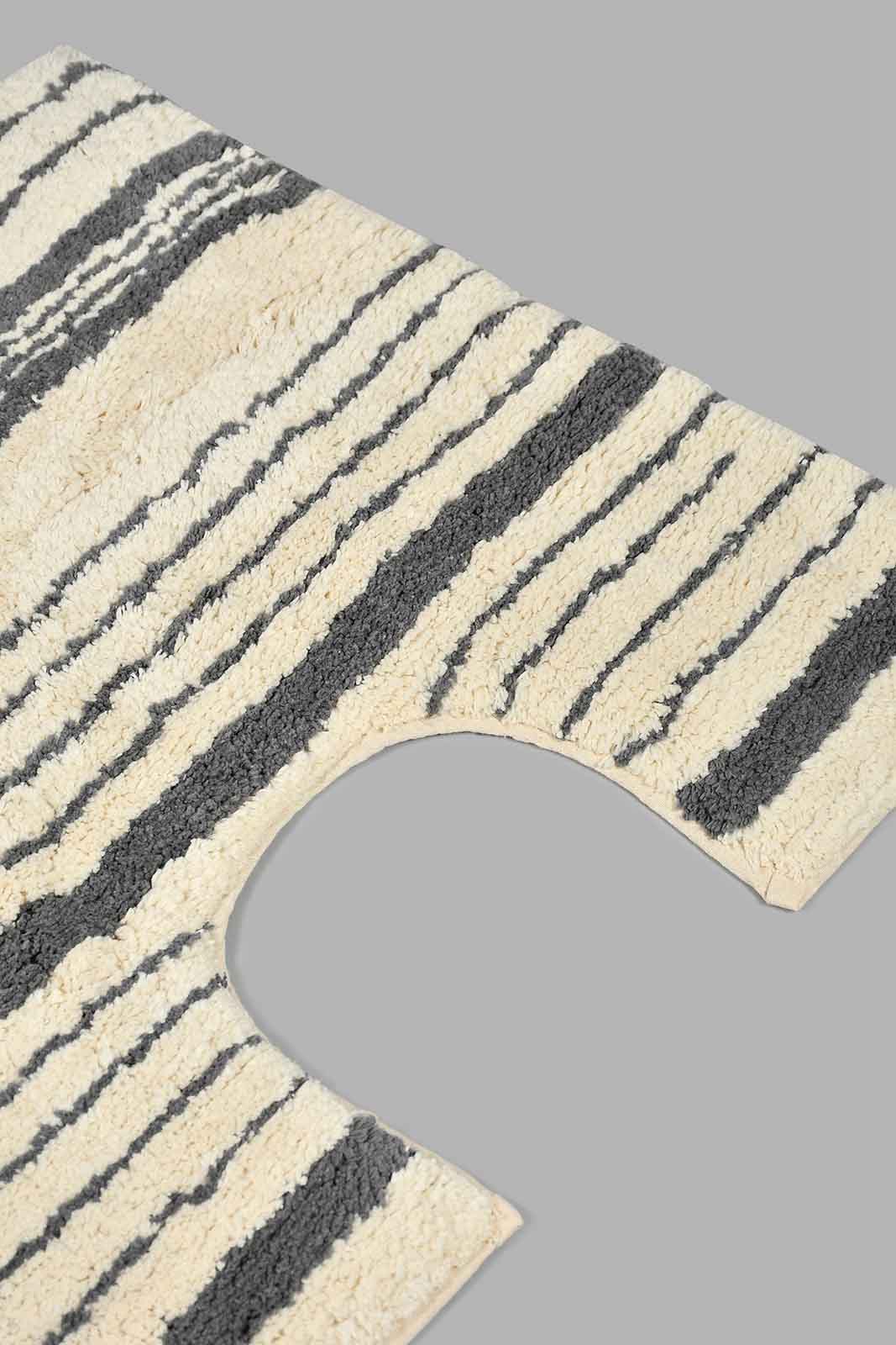 Redtag-Grey--Bath-Mat-Set-(2-Piece)-Bathmats-Home-Bathroom-